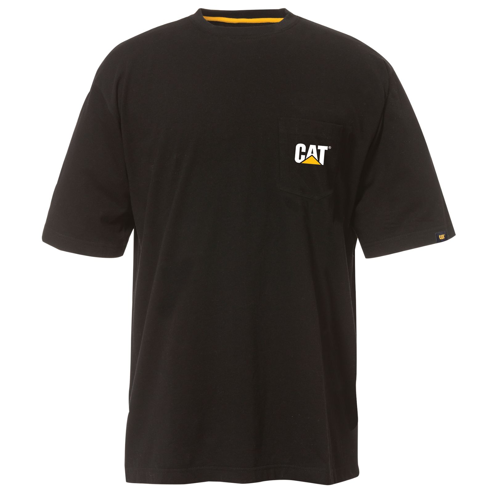 Caterpillar Clothing South Africa - Cat Men's Trademark Pocket T-Shirts Black VK3649871